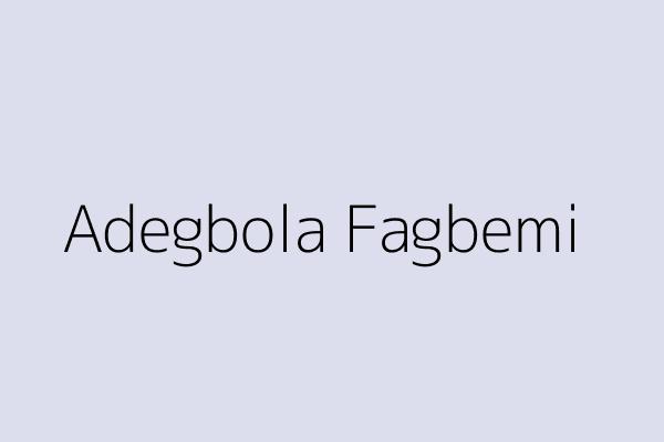 Adegbola Fagbemi